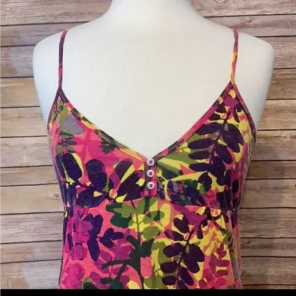 Lucky Brand Tropical Palm Trees Flowy Tunic - Picture 3 of 7